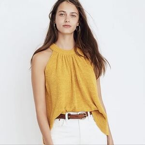 Madewell knit halter tank top small